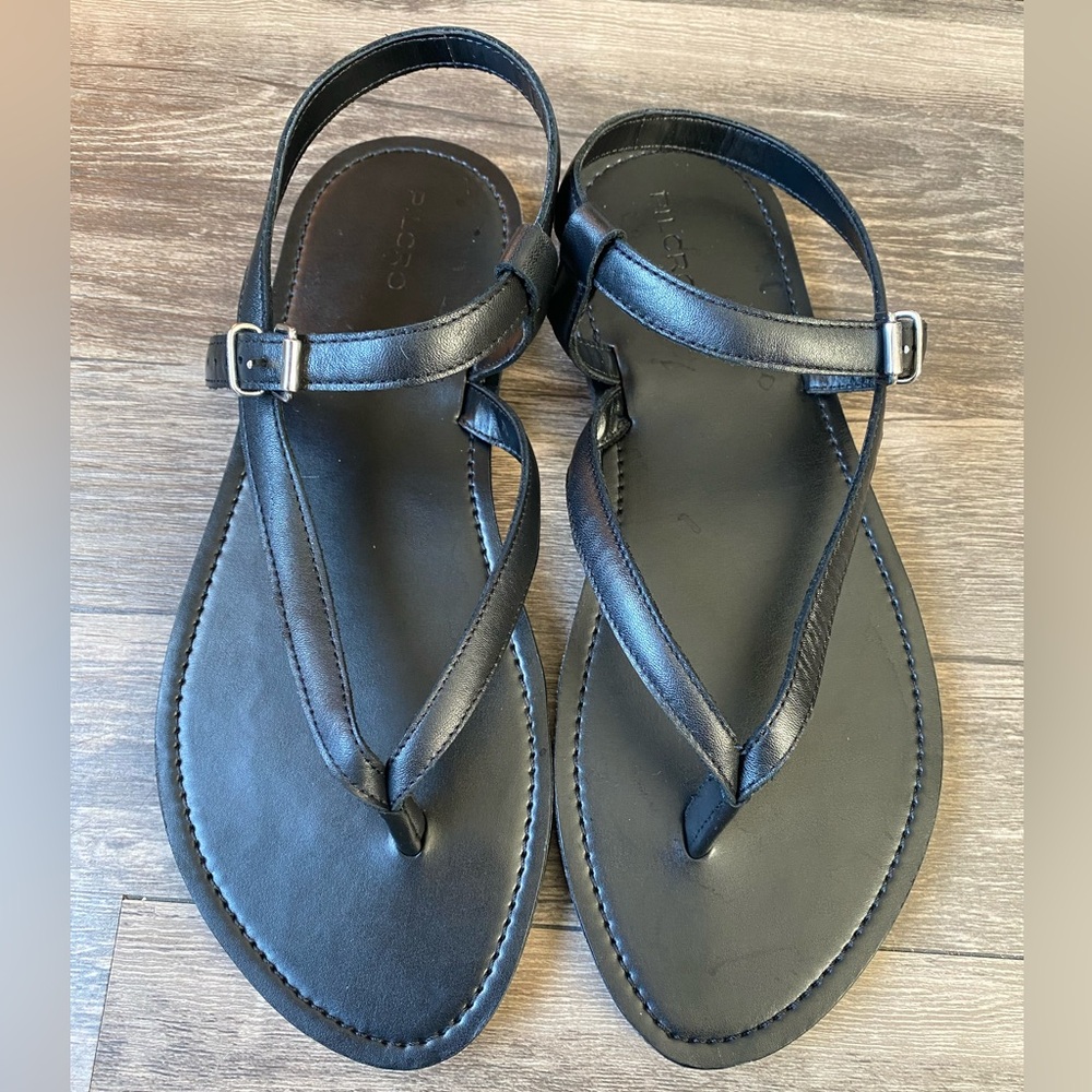 NWOT Pilcro Women’s Black Thong Sandals Size 8.5 (39) - Picture 4 of 7